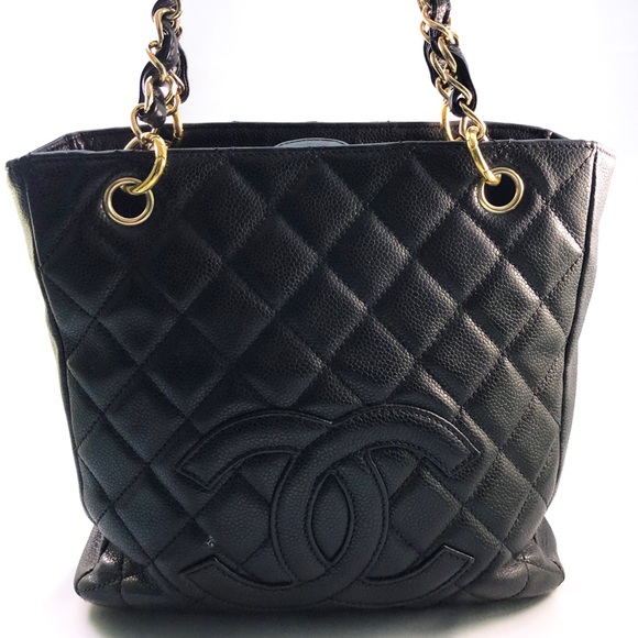 CHANEL Classic Caviar Quilted Petit Shopping Tote - Picture 2 of 8